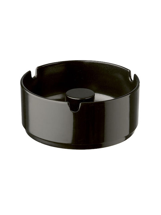 Scrumieră stivuibilă din melamină neagră Ø9.5xh4.3cm Aps Bar Supply 27.83616