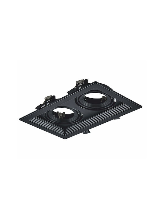 Aca Recessed Spot Black