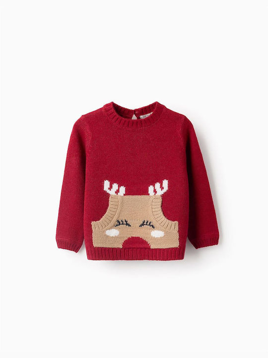 Zippy Children's Sweater Long Sleeve red