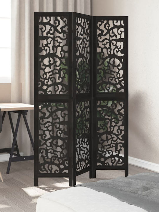 vidaXL Decorativ Paravan Lemn cu 3 Panouri 105x180cm