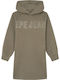 TAMARA Children's Dress Sweatshirt Long Sleeve Leaf Green