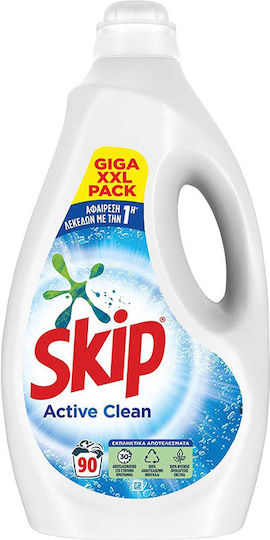 Skip Active Clean Liquid Detergent for Coloreds Clothes 4.5lt (90 Measuring Cups)