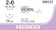 Ethicon Vicryl Absorbable Suture 2/0 Round Needle 26mm 75cm W9121