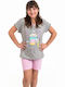 Nina Club Kinder Schlafanzug Sommerlich Grey
