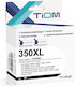 Tiom Ink Cartridge Hp 350xl Cb336ee 1000 Pp Black