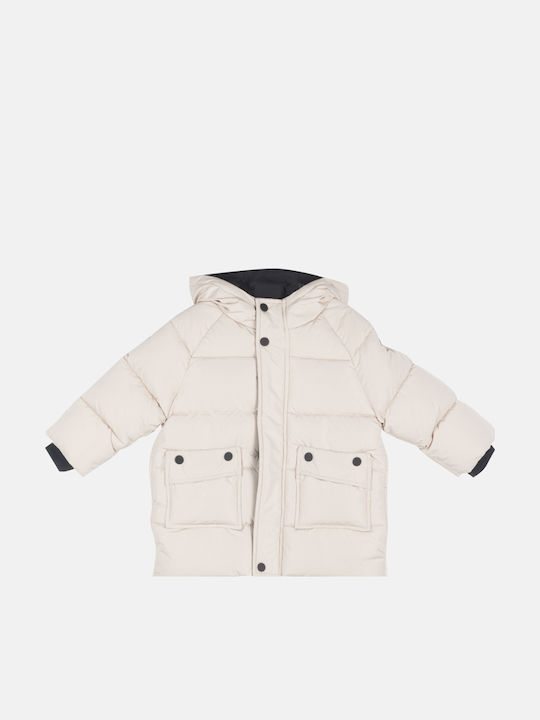 Joyce Kids' Quilted Jacket with Hood Graphite
