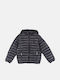 Kinder Steppjacke mit Kapuze Black