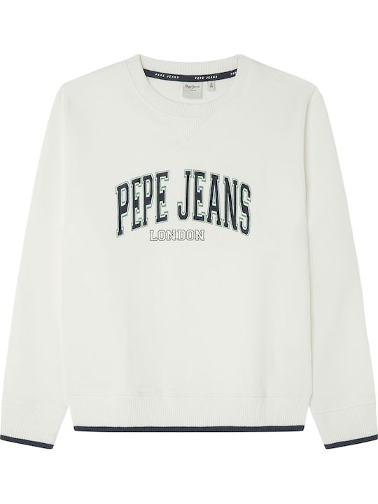 Pepe Jeans Παιδικό Φούτερ Off White BAIN