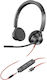 Poly On Ear Multimedia Headphone with Microphone 3.5mm Jack / USB-C 8X221AA