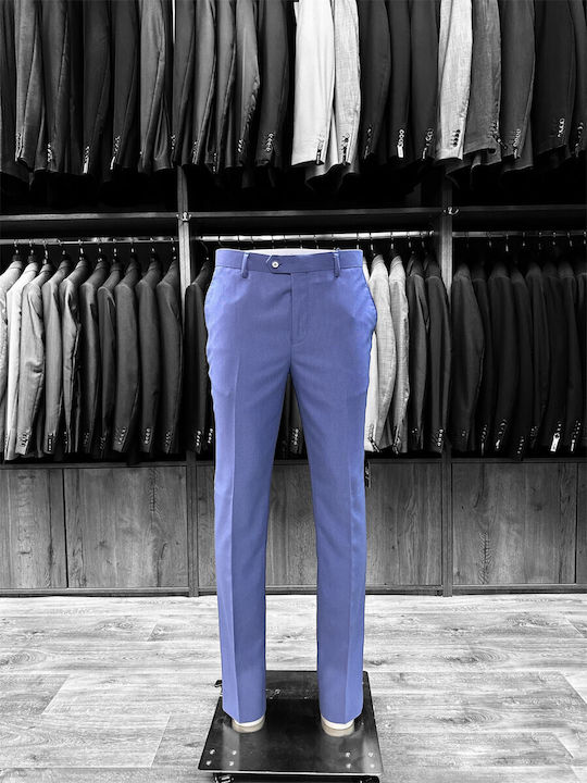 Leonardo Uomo Men's Trousers Light Blue