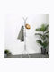 Metallic Coat Rack Gray 173cm