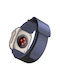 Forcell F-design Armband Stoff Blau (Apple Watch 42/44/45/49 mm)