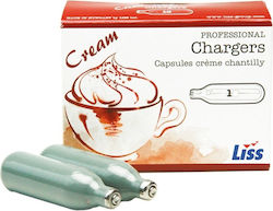 Whipped Cream Siphon Cartridges Set of 10 Liss Gtsa 26-01