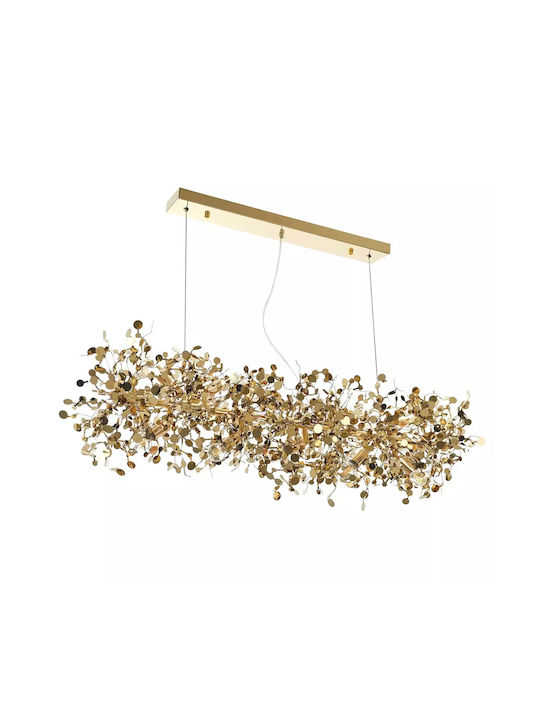 Candelabru Fiery Auriu Elbulgaria 12xe14 3091/l120 Gd