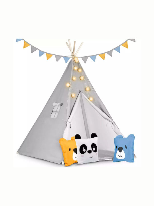 Nukido Kids Indian Teepee Play Tent Gray