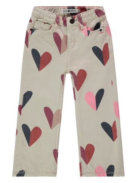 Stains & Stories Kids' Denim Pants Cream Ecru