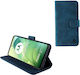 Lime Essential Magnet Wallet Δερματίνης Μπλε (Motorola Moto G04, Motorola Moto G24)