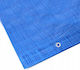 Wasserdichte laminierte Polyethylen-Plane 4x5m Blau