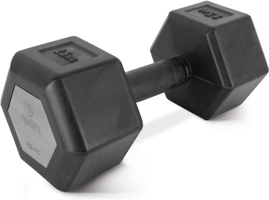 AMILA Βαράκι Εξάγωνο Λαστιχένιο 1 x 15kg