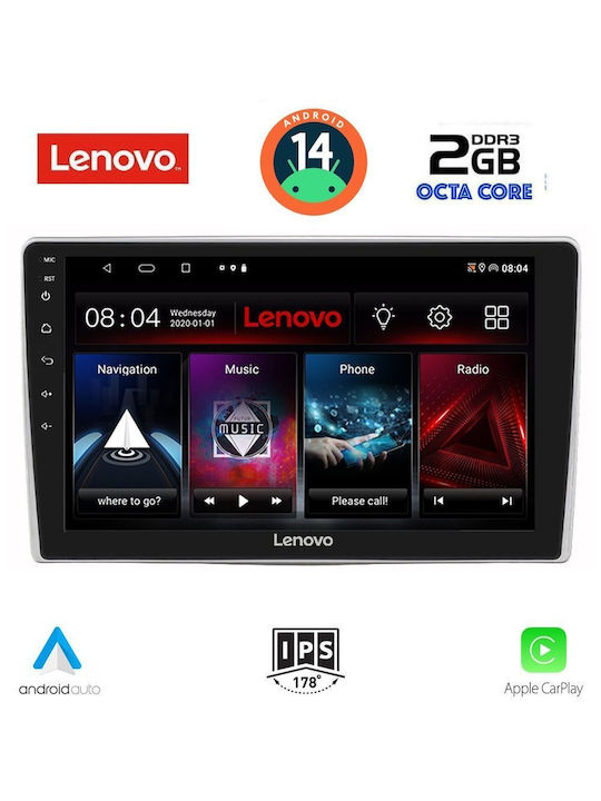 Lenovo Car Audio System for Alfa Romeo Mito 2008-2018 (Bluetooth/USB/AUX/WiFi/GPS/Apple-Carplay/Android-Auto) with Touch Screen 9"