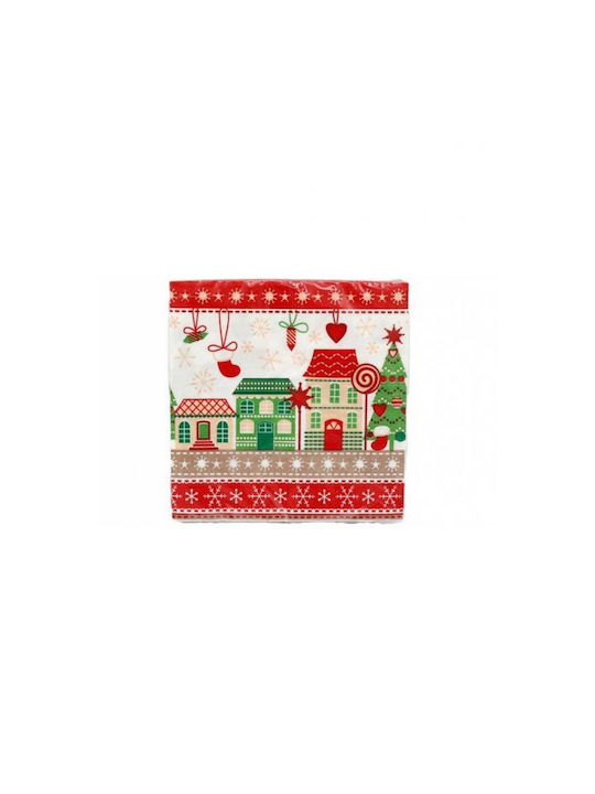 Plastona Christmas Napkins L33xW33cm 1pcs