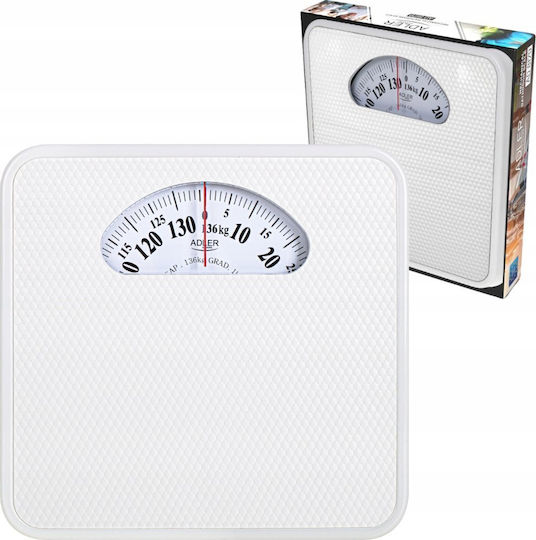 Adler Mechanical Bathroom Scale White