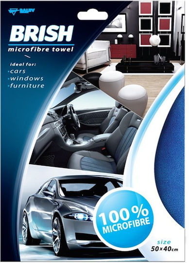 Balev Brish Lavetă Din Microfibră De Curățenie Și Lustruire Pentru Materiale Plastice Pentru Interior - Tabloul De Bord Albastru 50x40cm
