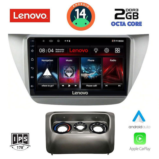 Lenovo Sistem Audio Auto pentru Mitsubishi Magazin online 2000-2007 (Bluetooth/USB/AUX/WiFi/GPS/Apple-Carplay/Android-Auto) cu Ecran Tactil 9"