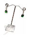 Earrings made of Steel with Stones