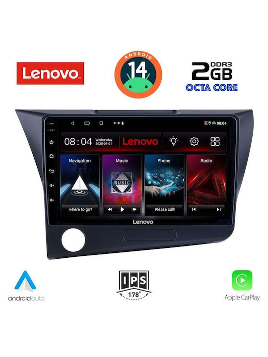 Lenovo Car Audio System for Honda CR-Z 2010-2016 (Bluetooth/USB/AUX/WiFi/GPS/Apple-Carplay/Android-Auto) with Touch Screen 9"