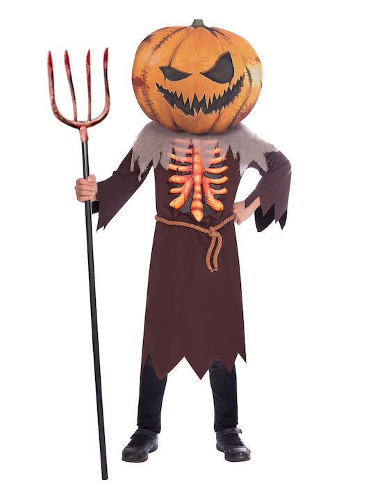 Kids Carnival Costume Terrifying Pumpkin