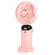 Ultra Portable Ventilator Aromatherapy Flippy 3 In 1 Handheld Desk Neck 5 Speed Levels Usb Charging 12h Autonomy Foldable Lcd Screen Pink