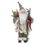 Gray Fabric Santa Claus 45cm