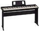 Roland Elektrisch Bühne Klavier mit 88 Dynamisch Tasten Eingebaute Lautsprecher und Verbindung mit Kopfhörern und Computer Schwarz