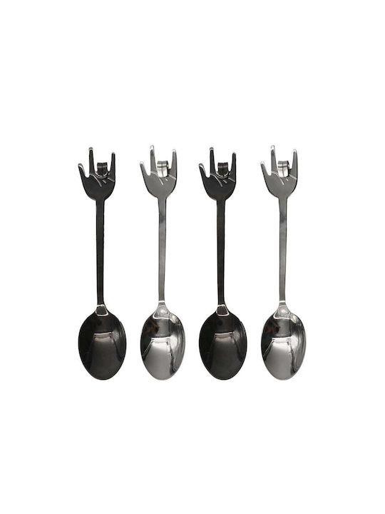 Winkee Set de Linguri Inoxidabile Argintiu 4buc