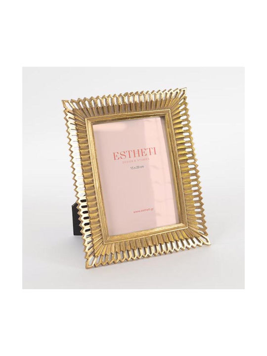 Estheti Home Κορνίζα Resin Χρυσή Αλυσίδα 15x20cm 756-12072