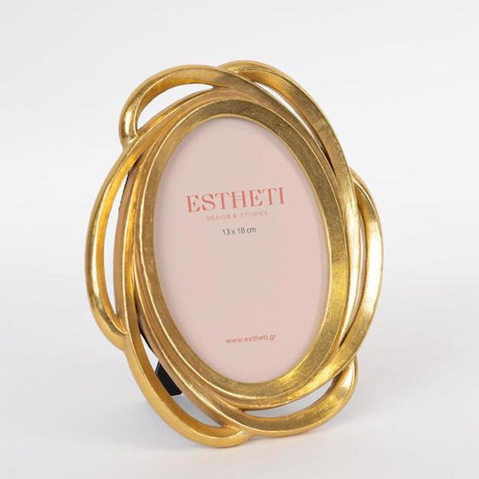 Estheti Home Resin Frame Gold 13x18cm 756-12027