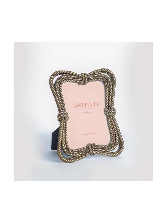 Estheti Home Κορνίζα Resin Χρυσή 10x15cm 15.3x2...
