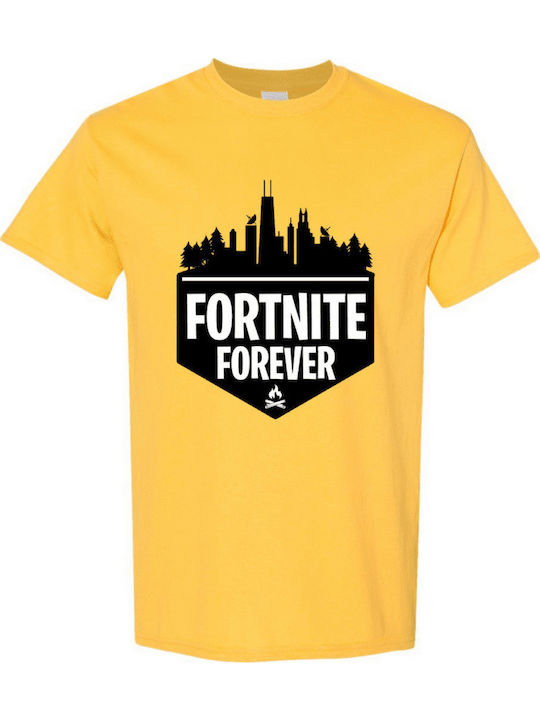 Gildan Tricou pentru copii Galben Fortnite pent...