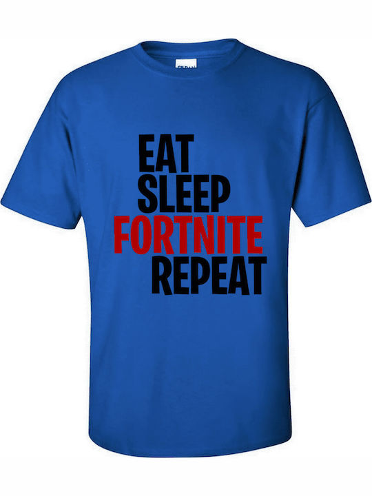 Gildan Παιδικό T-shirt Μπλε Ρουά Fortnite fever