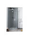 Ideal Standard Connect 2 Кабинет Душ Полукръгла с Плъзгащи се Врата 100x100см Прозрачно стъкло Chrome