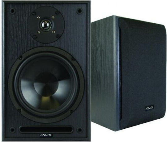 REACT AVX-965S/B Двойка Hi-Fi Говорители Bookself 80W 2 Брой шофьори Ш22xД24xВ40см. Черен