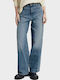 Deck 2.0 Women's Jean Trousers in Loose Fit Light Aged Denim