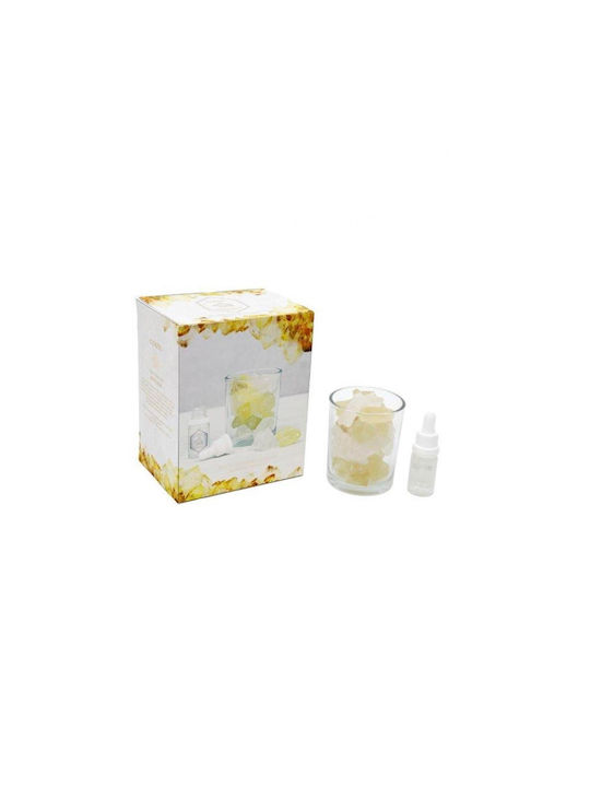 Aromatic Crystal Candle Jar Yellow 280g