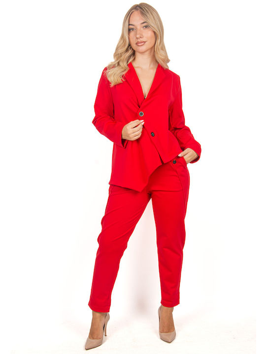 Ellen Women's Red Suit