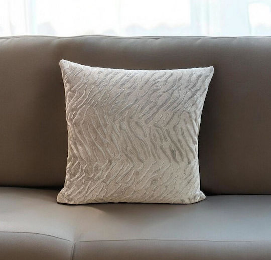 Linea Home Διακοσμητική Μαξιλαροθήκη Μόκα 45x45εκ.