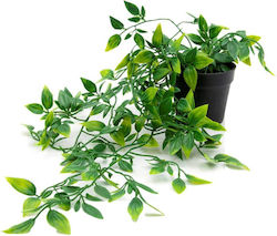 Artificial Hanging Pothos H42cm Black Pot Ø11cm