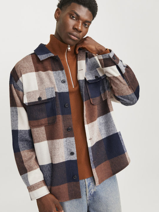 Jack & Jones Long Sleeve Overshirt In Regular F...
