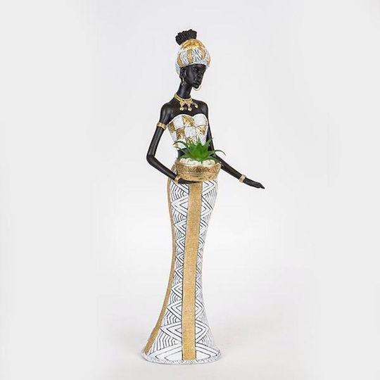 Estheti Home Ghiveci Decorativ Figurină Femeie 17x14x46,5cm 752-27058