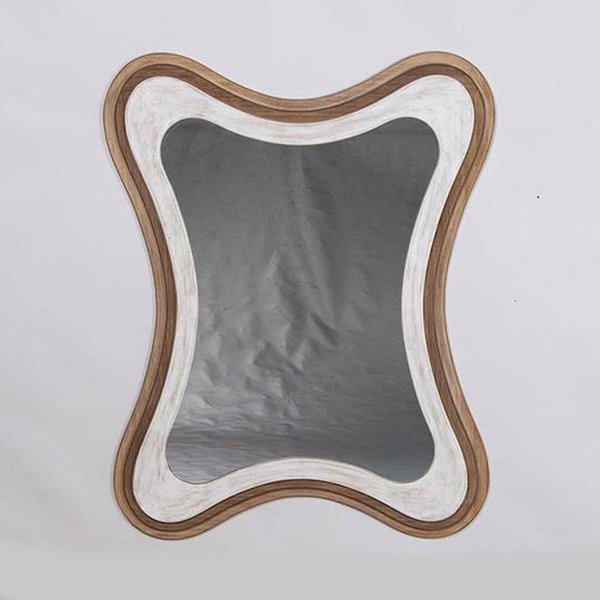 Estheti Home Wooden Wall Mirror Brown 70x3x90cm 751-10013